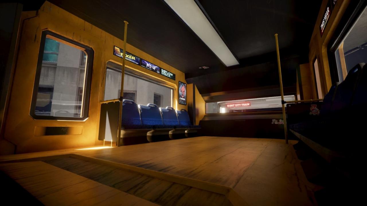 《赛博朋克2077》新MOD完善地铁系统 添加车厢内部