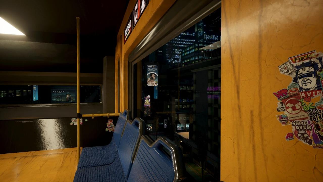 《赛博朋克2077》新MOD完善地铁系统 添加车厢内部