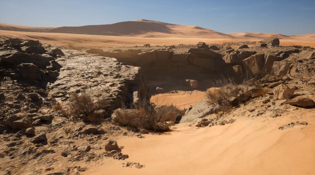 虚幻引擎5.3制作新版沙丘沙漠景观技术演示视频赏
