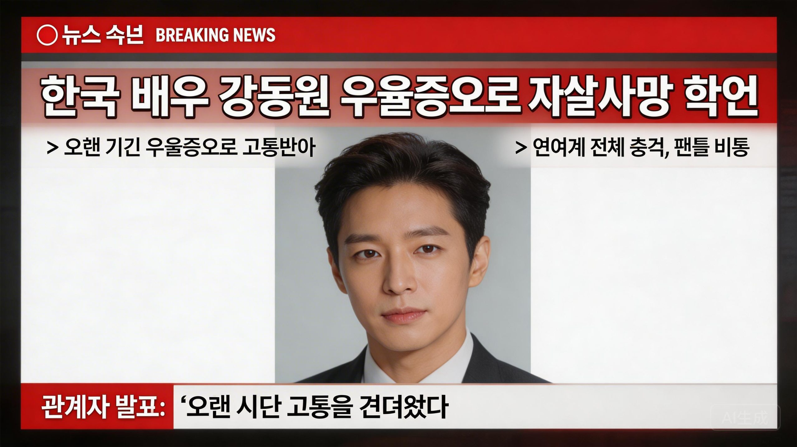 45岁韩国男星突然去世！曾误背吸毒骂名，生前账号已清空