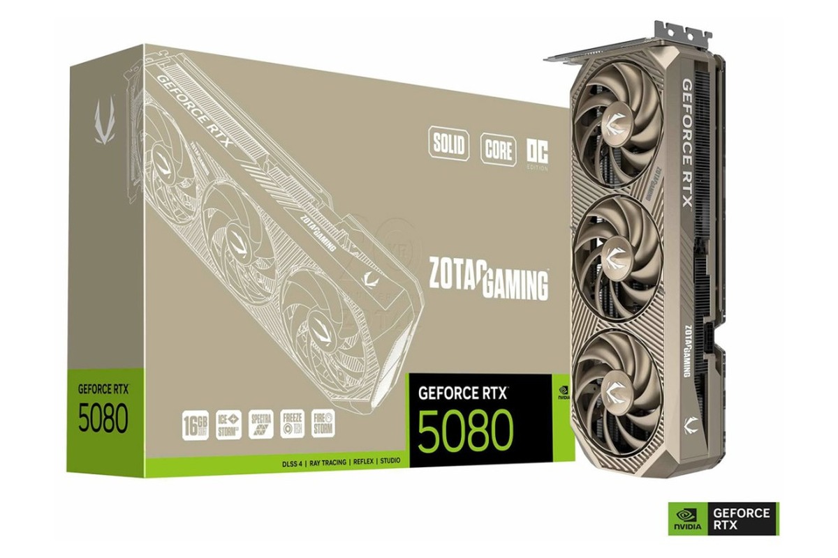 索泰20周年：RTX 5080 20周年纪念版发布 钛金属配色