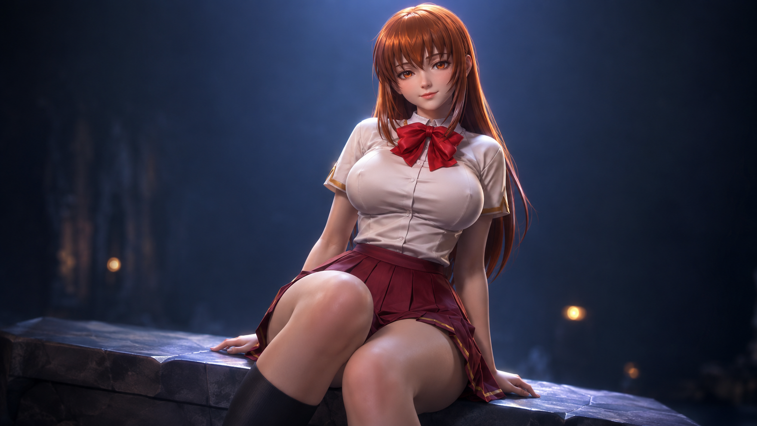 暗夜守望：赤发少女的温柔凝望