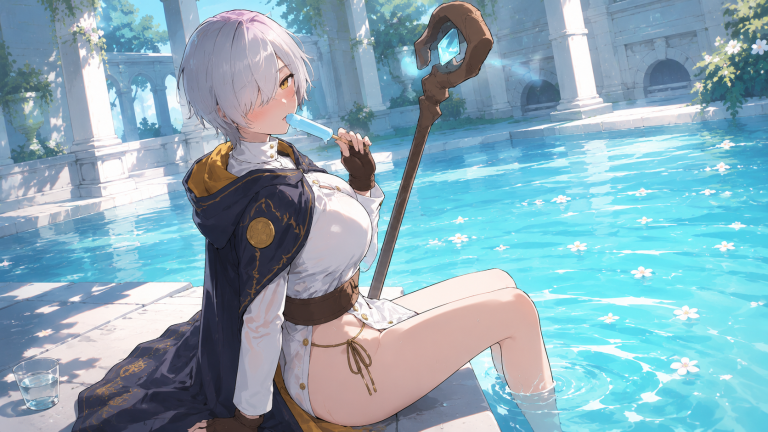 盛夏秘境的冰蓝魔法师
