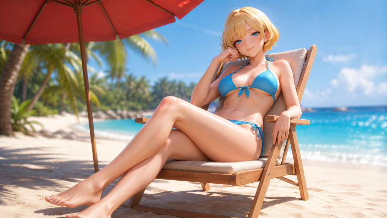 碧海晴光·夏日倩影
