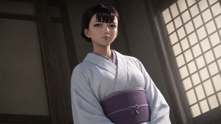 窗影下的和服母亲——《淫梦2：耻辱的果肉祭》角色3D重绘