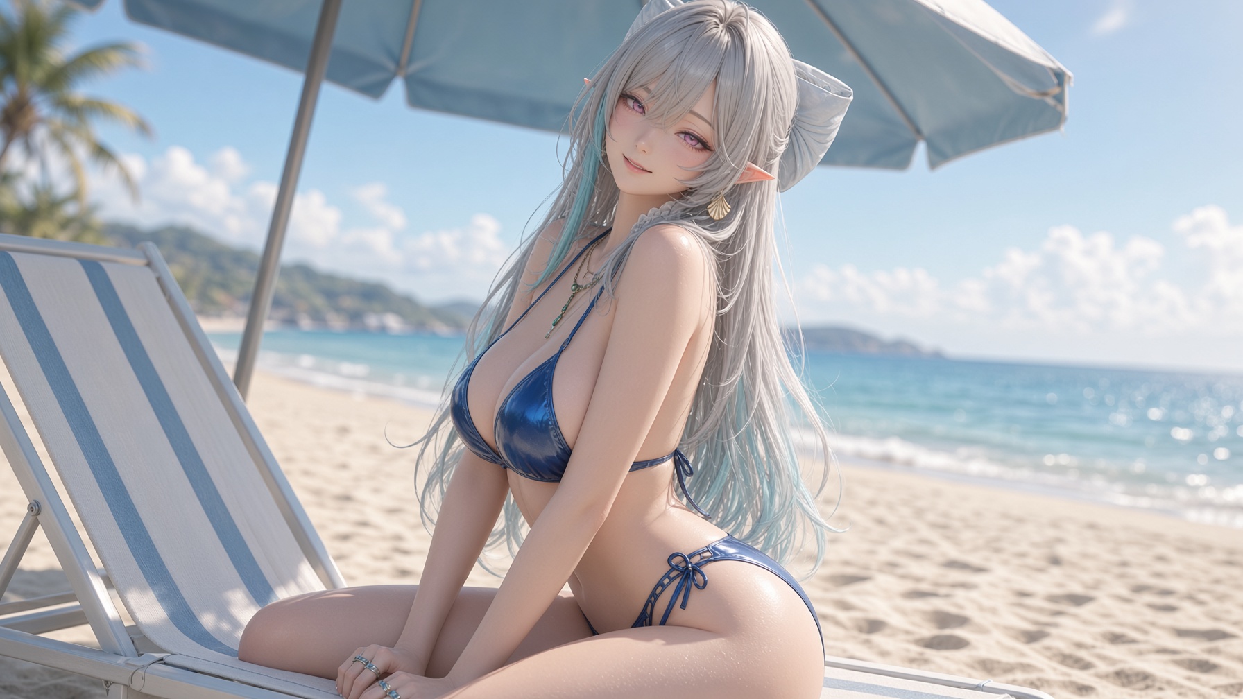银发精灵的夏日回眸
