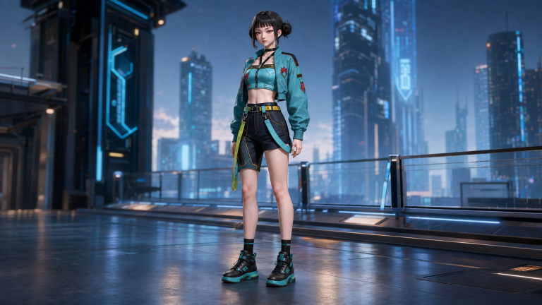 霓城青锋：双髻机能少女