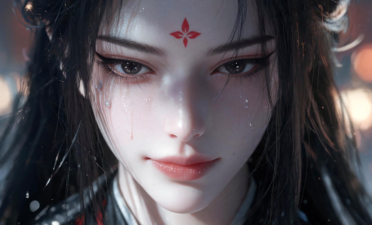 古风少女 眼神杀压迫感 写实插画图集
